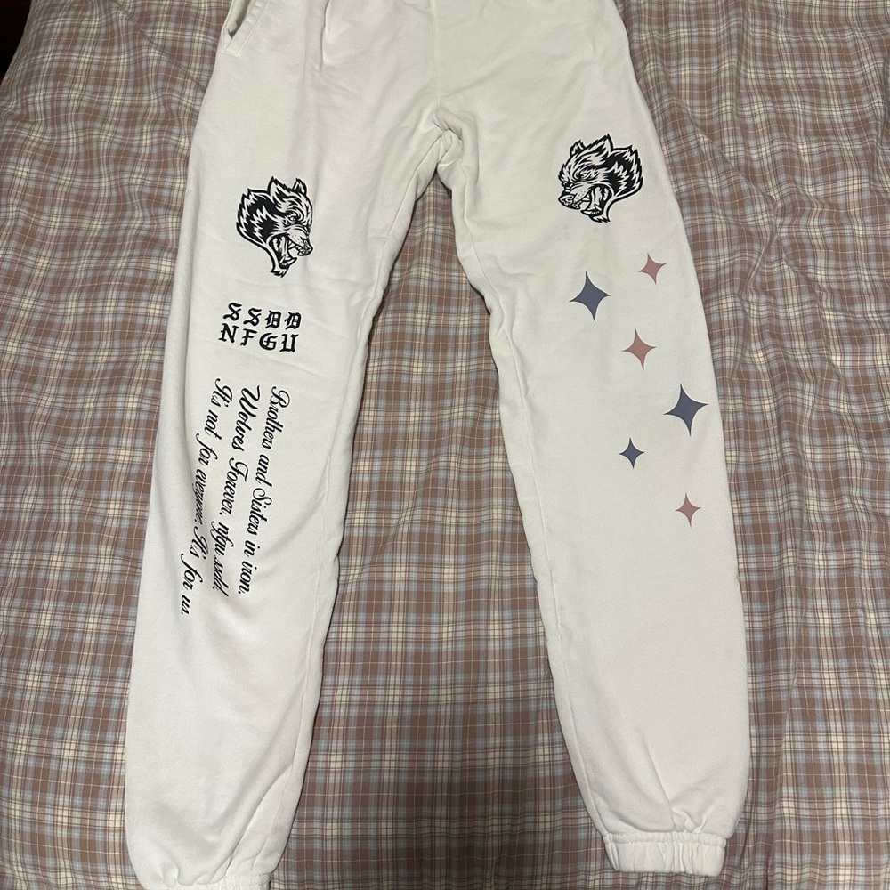 Cream colored Darc Sport Sweatpants